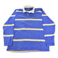 Vintage 2000s Chaps Striped Embroidered Rugby Long Sleeve Polo Shirt Men's L