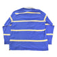 Vintage 2000s Chaps Striped Embroidered Rugby Long Sleeve Polo Shirt Men's L