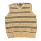 Vintage 1990s Polo Golf By Ralph Lauren Geometric Wool Knit V Neck Sweater Vest Men's L