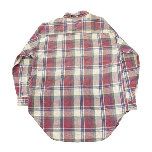 Vintage 1990s Quizz Plaid Flannel Button Up Shirt Women's M