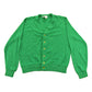 Vintage 1980s Jantzen Green Knit Cardigan Sweater Men's M