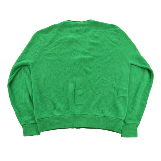 Vintage 1980s Jantzen Green Knit Cardigan Sweater Men's M
