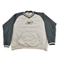 Vintage 2000s Reebok Big Logo Embroidered V Neck Sweatshirt Men's 2XL