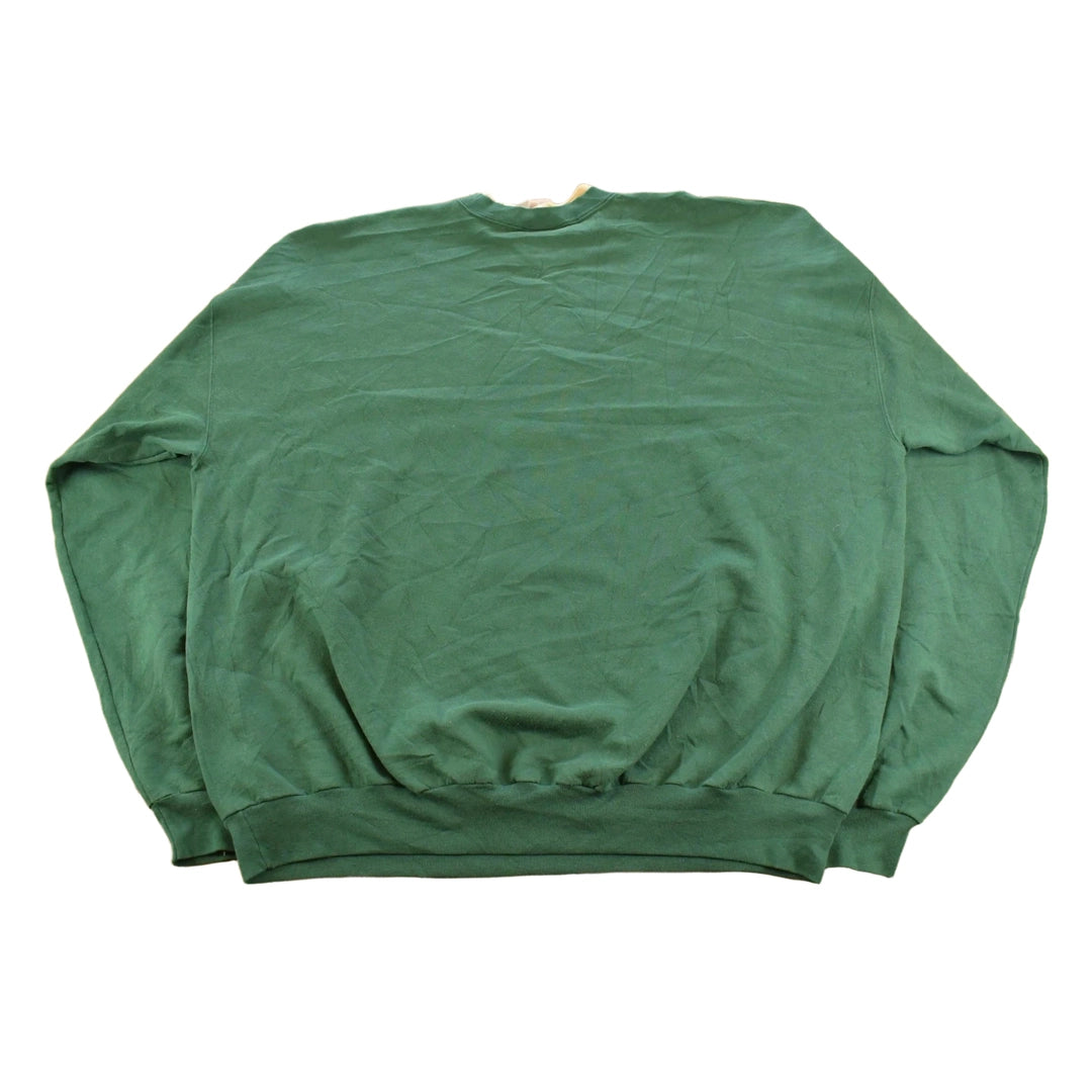 Vintage 1990s M&C Sportswear Peace Embroidered Crewneck Sweatshirt Men's 2XL