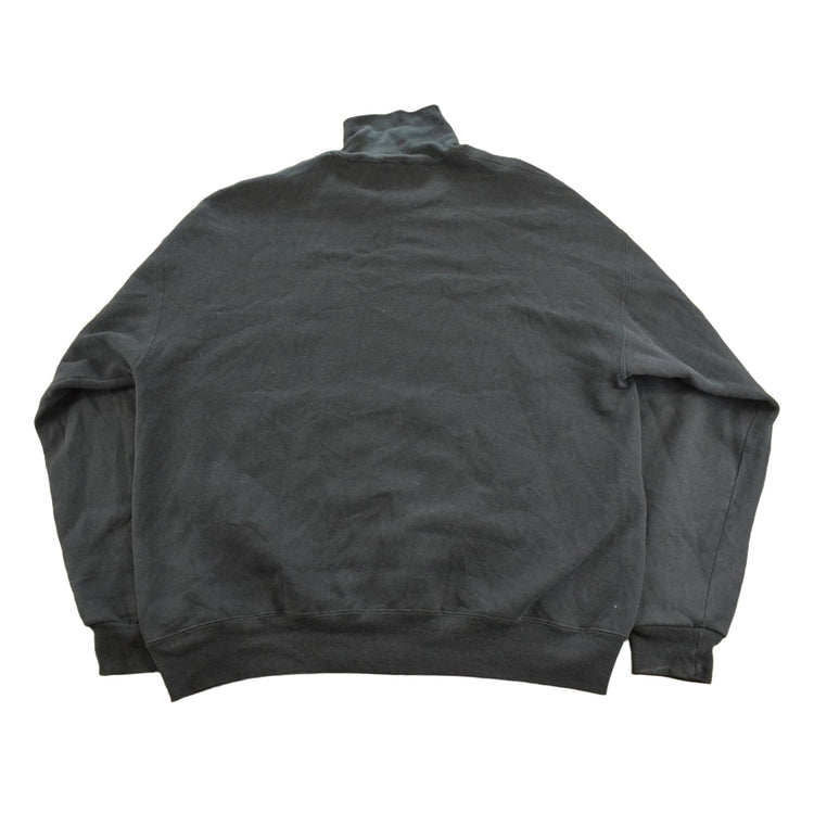 Vintage 1990s Russell Athletic Blank Black Turtleneck Sweatshirt Men's L