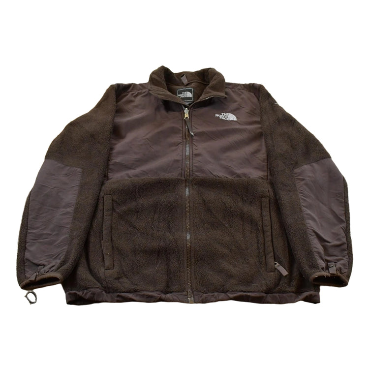 Vintage 2000s The North Face Brown Denali Fleece Sweater Jacket Youth XL