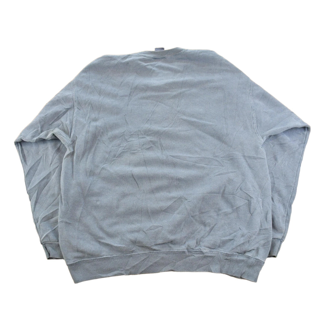 Vintage 1990 Sun Faded Detroit Lakes Minnesota Embroidered Souvenir Crewneck Sweatshirt Men's L