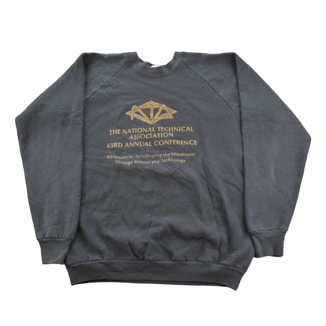 Vintage 1990s The National Technical Association Conference Raglan Sweatshirt Men's L