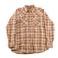 Vintage 1970s Levi's Western Plaid Pearl Snap Flannel Button Up Shirt Men's L