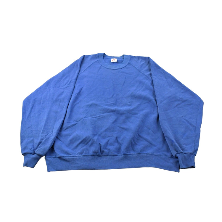 Vintage 1990s Jerzees Blank Raglan Crewneck Sweatshirt Men's XL