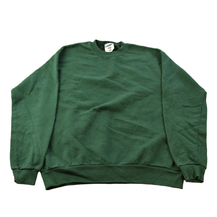 Vintage 2000s Jerzees Blank Raglan Crewneck Sweatshirt Youth XL