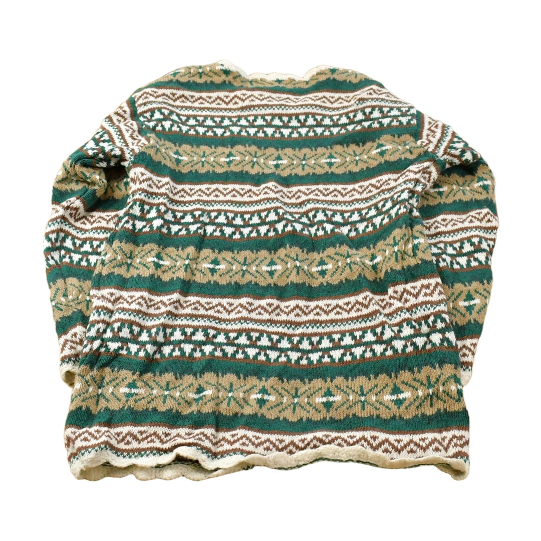 Vintage 1990s New Moves Abstract Knit Crewneck Sweater Women's S