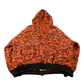Vintage 1980s Lined Orange Woodland Camo Full Zip Hoodie Men's M