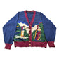 Vintage 1990s Context Golf Knit Cardigan Sweater Men's Large