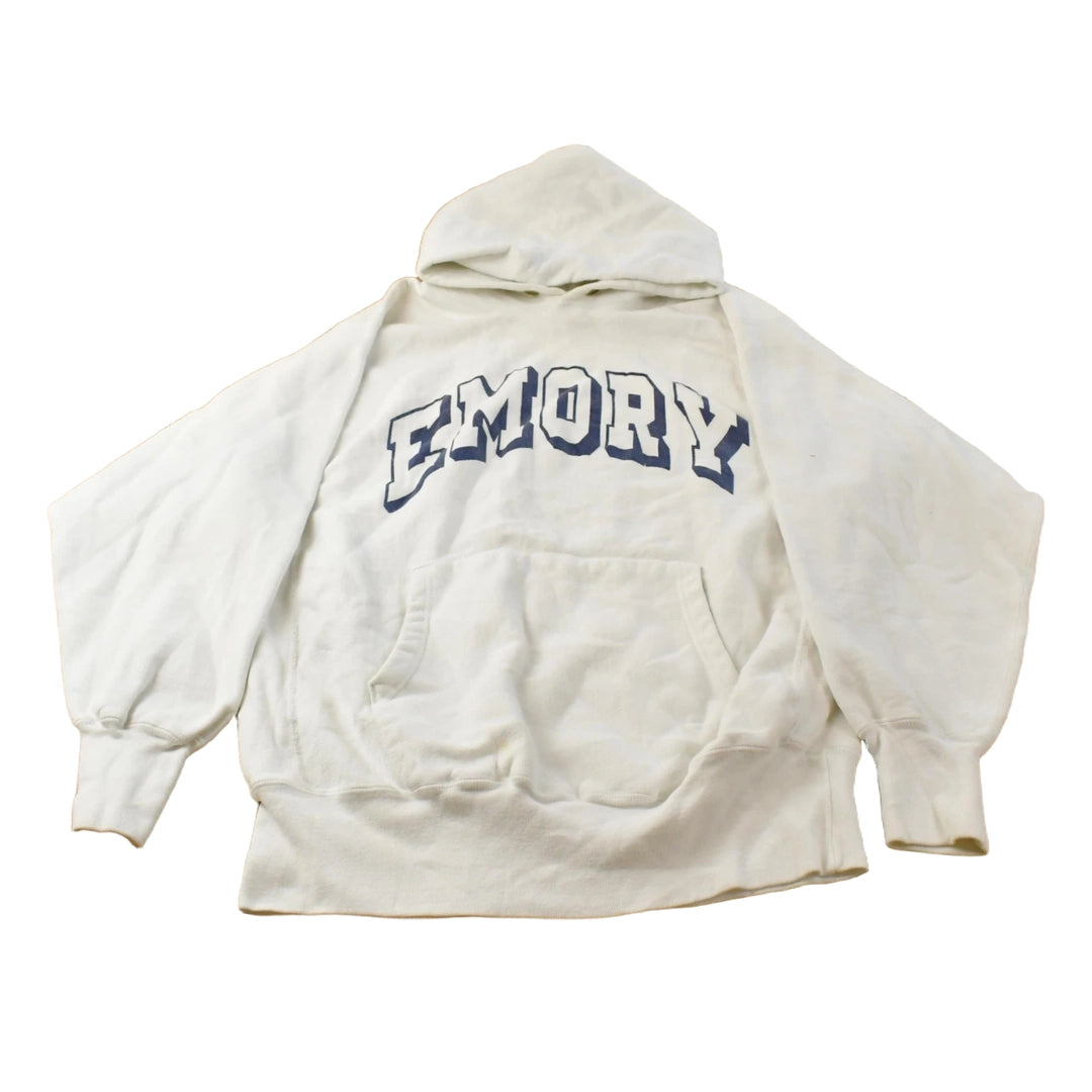 Vintage 1990s Emory University Champion Reverse Weave Hoodie Sweatshirt Men's XL