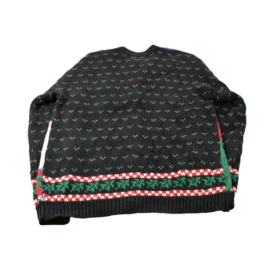 Vintage 1990s Northern Isles Christmas Hand Knit Cardigan Sweater Women's L