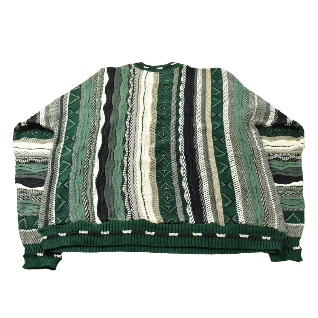 Vintage 1990s Protégé 3D Cable Knit Crewneck Sweater Men's XL