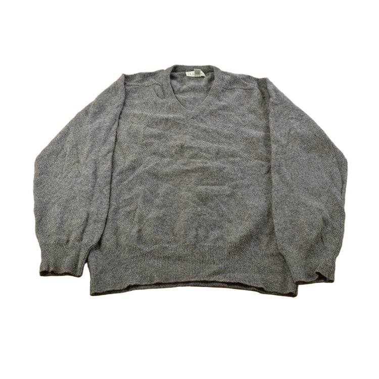 Vintage 1990s L.L. Bean Wool V Neck Knit Sweater Men's M