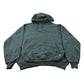 Vintage 1990s Russell Athletics Blank Green Hoodie Sweatshirt Men's XL