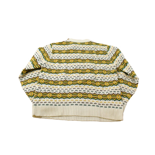 Vintage 1980s Anderson Little Abstract Striped Knit Crewneck Sweater Men's M