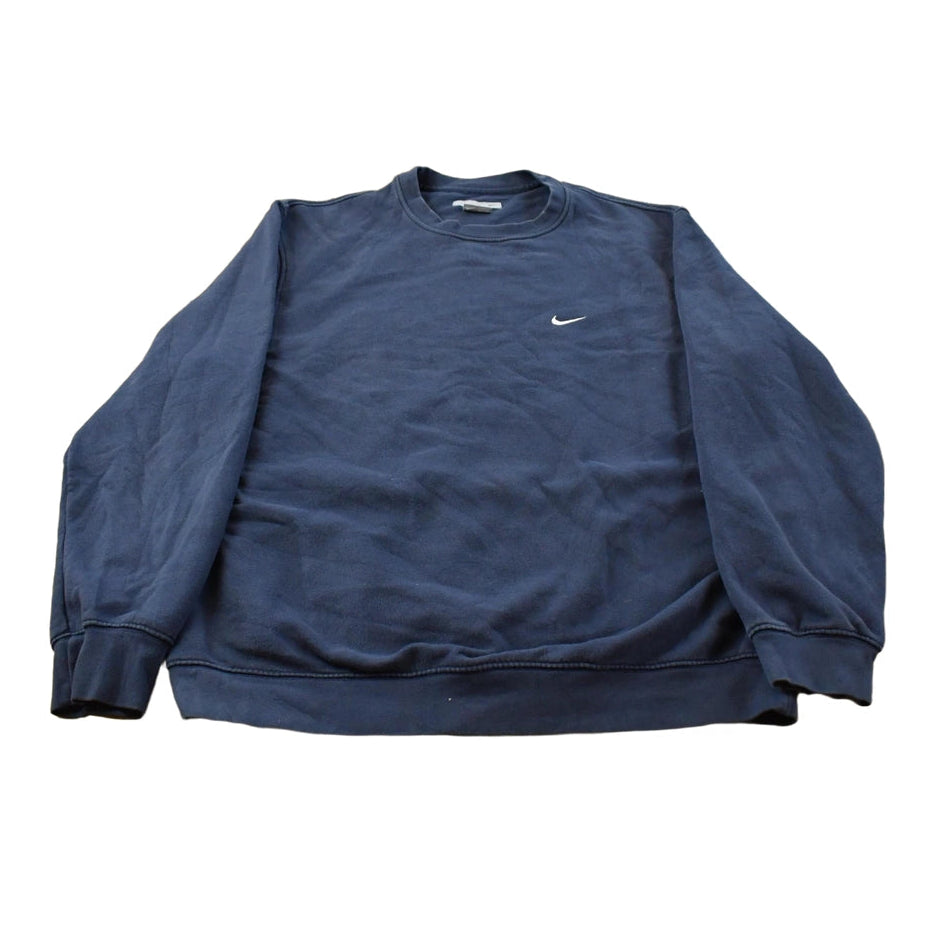 Vintage 2000s Nike Mini Swoosh Embroidered Crewneck Sweatshirt Men's L