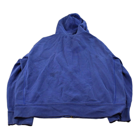 Vintage 1990s Polo Ralph Lauren Blue Thermal Lined Full Zip Hoodie Men's 2XL