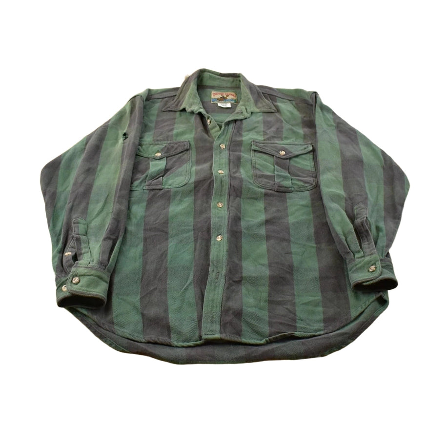 Vintage 1990s Moose Creek Plaid Flannel Button Up Shirt Men's Large