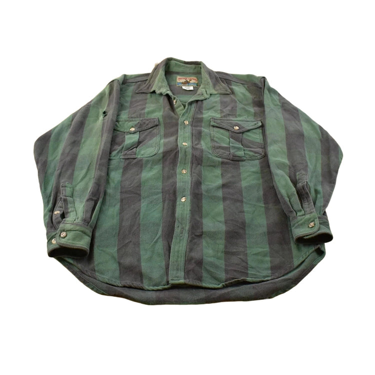 Vintage 1990s Moose Creek Plaid Flannel Button Up Shirt Men's Large