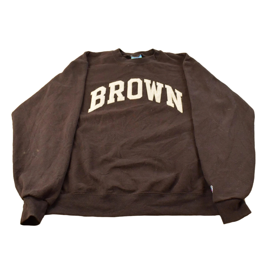 Vintage 2000s Brown University Collegiate Crewneck Sweatshirt Men's Medium