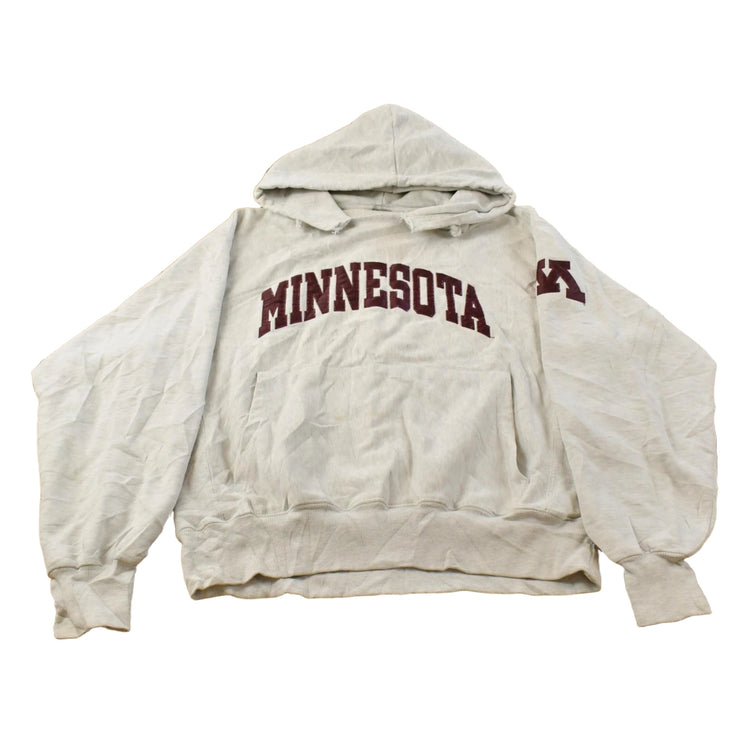 Vintage 1990s Distressed Minnesota Golden Gophers Hoodie Sweatshirt Men's XL