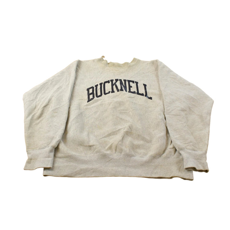 Vintage 1990s Distressed Bucknell University Crewneck Sweatshirt Men's XL