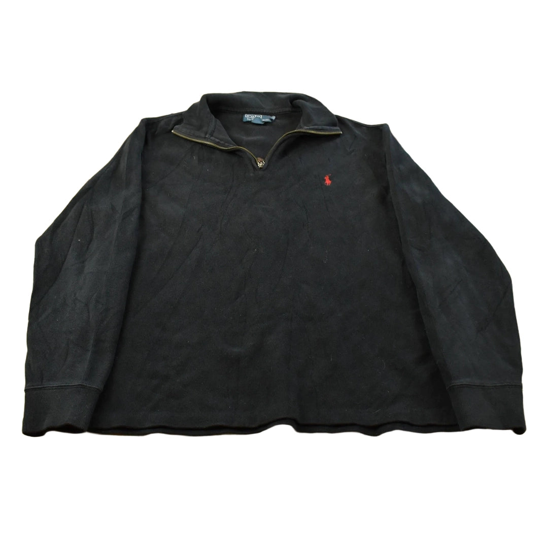 Vintage 1990s Polo Ralph Lauren Quarter Zip Sweatshirt Men's L