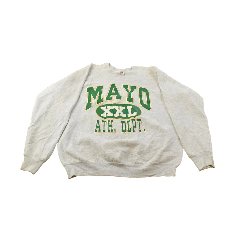 Vintage 1990s Mayo Athletic Dept Collegiate Crewneck Sweatshirt Men's XL