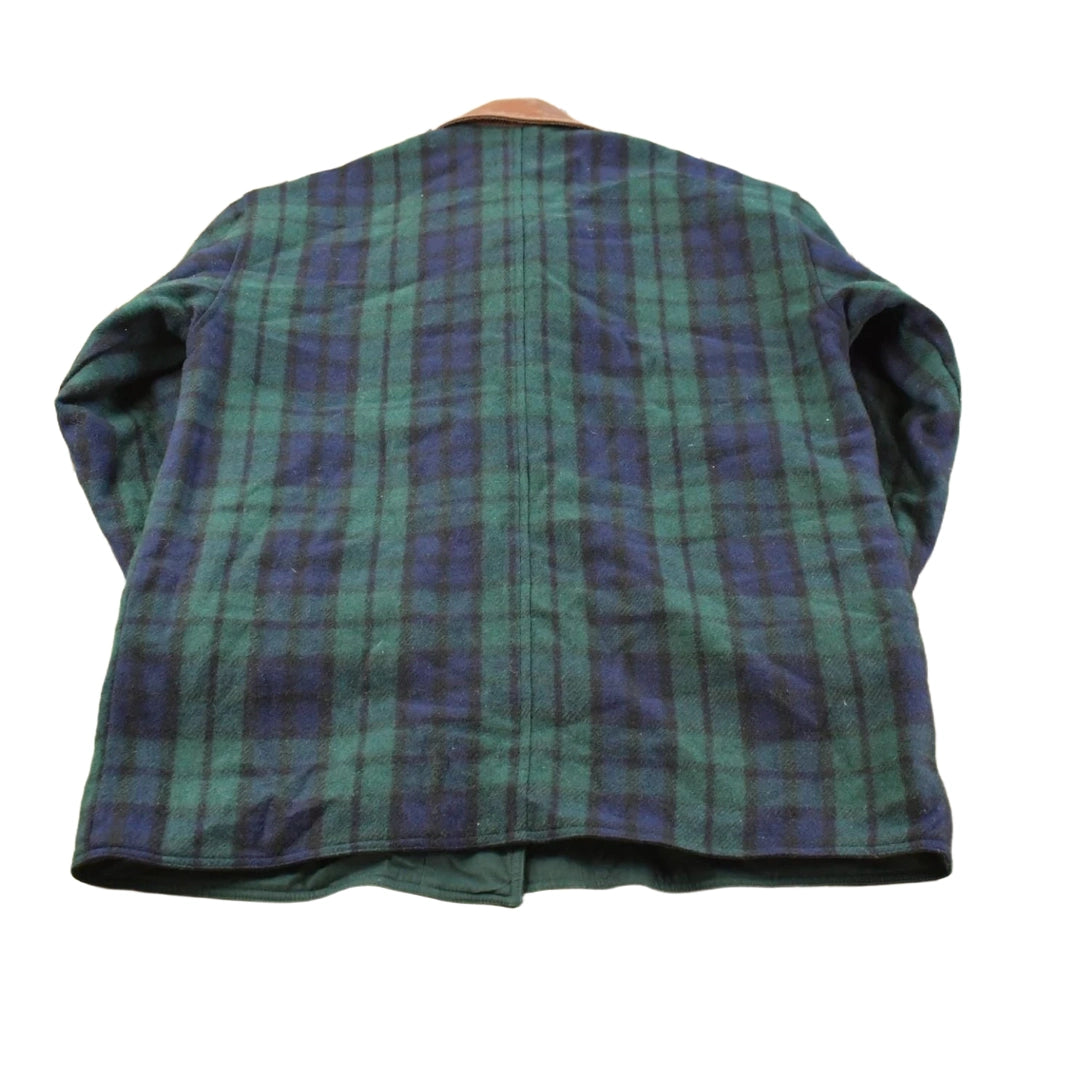 Vintage 1990s Colebrook Wool Cotton Plaid Reversible Coat Jacket Women's 1X