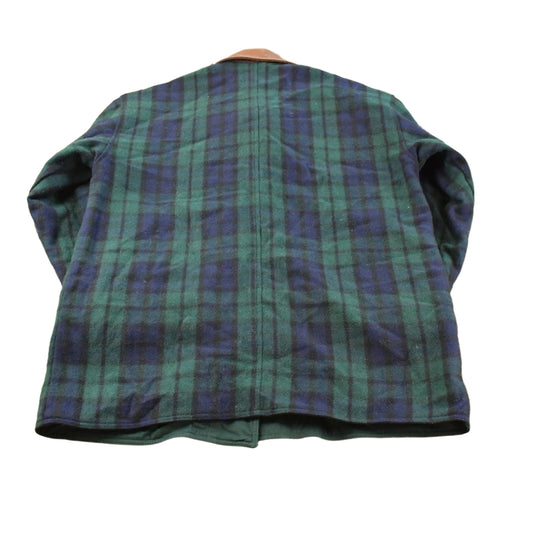 Vintage 1990s Colebrook Wool Cotton Plaid Reversible Coat Jacket Women's 1X
