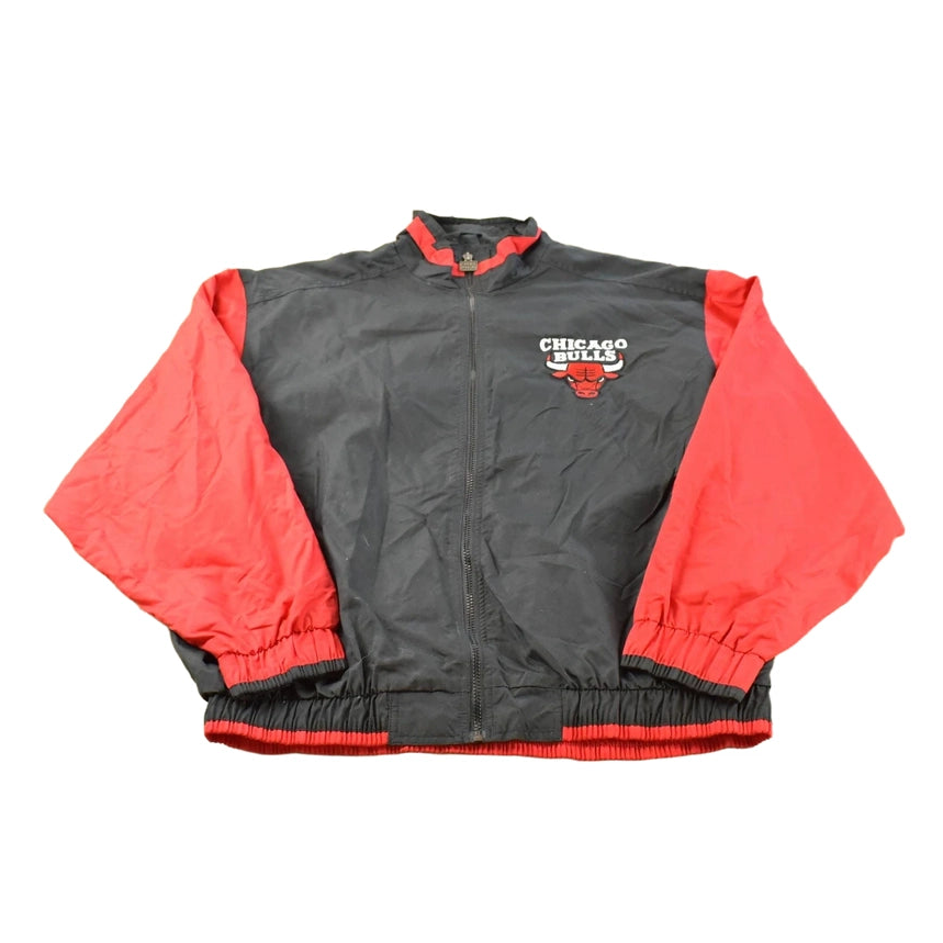 Vintage 1990s Chicago Bulls NBA First Pick Basketball Windbreaker Jacket Men's 2XL
