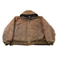 Vintage 2000s Carhartt Distressed Brown Canvas Hooded Jacket Men's 2XL