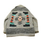 Vintage 1970s Miller Southwestern Knit Cardigan Sweater Men's M