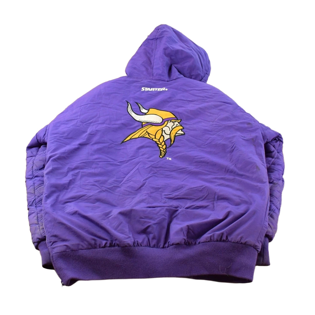 Vintage 1990s Minnesota Vikings Starter NFL Football Jacket Men's L