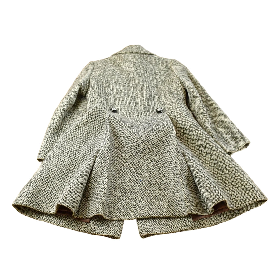 Vintage 1980s Gastwirth Herringbone Tweed Over Coat Women's Small