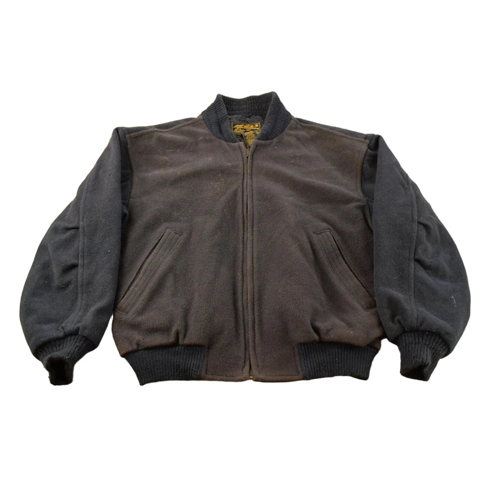 Vintage 1980s Eddie Bauer Wool Bomber Jacket Men's M