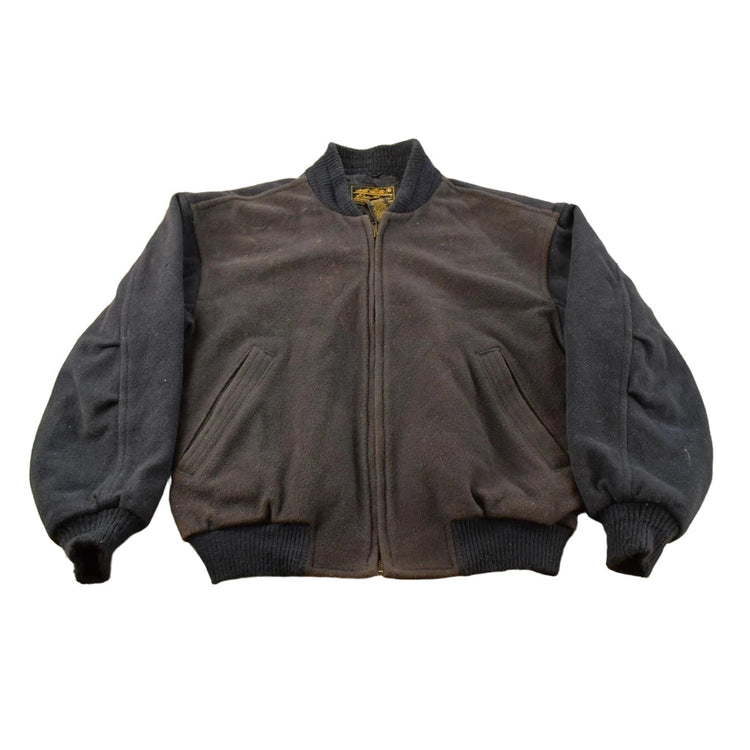 Vintage 1980s Eddie Bauer Wool Bomber Jacket Men's M