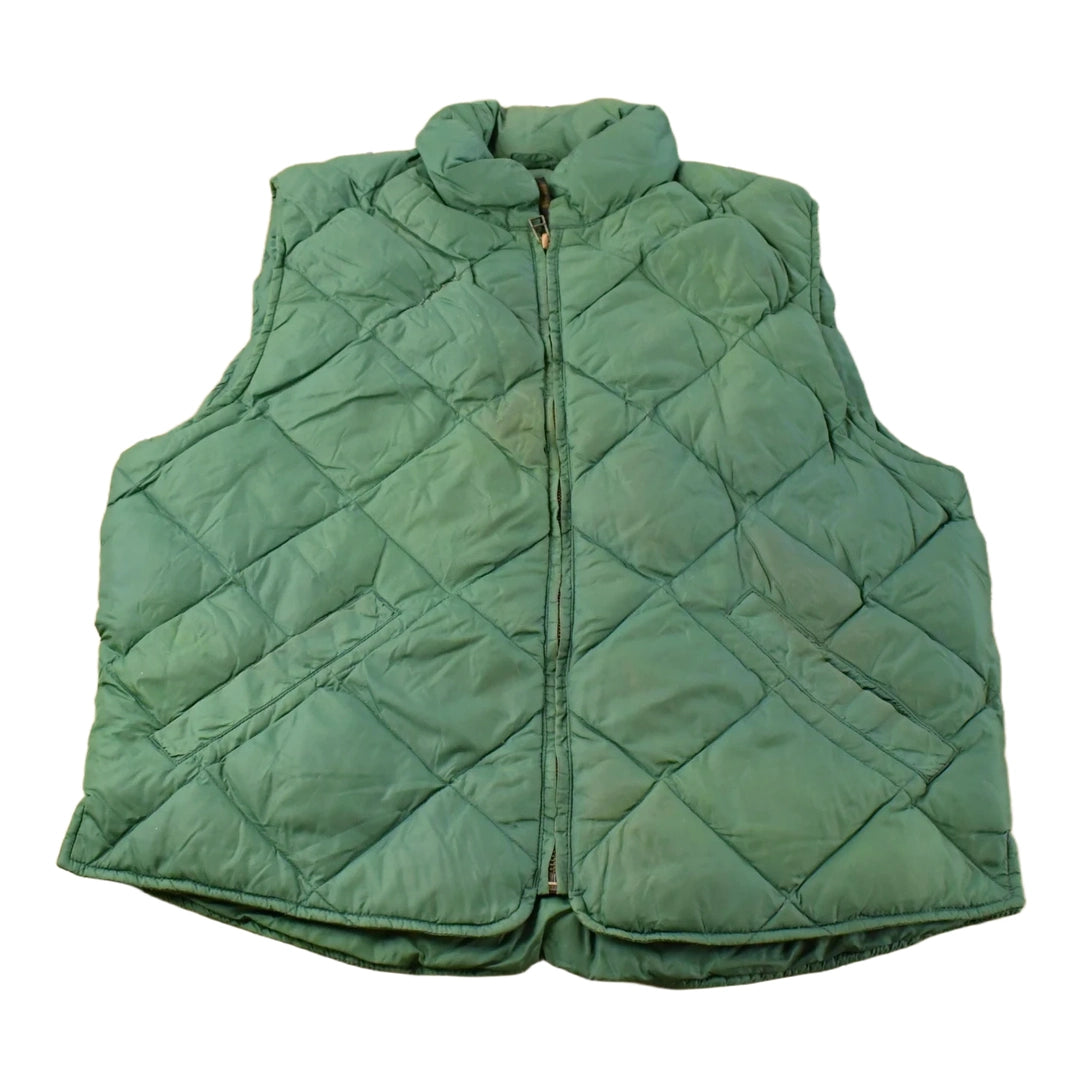 Vintage 1980s Eddie Bauer Goose Down Reversible Puffer Vest Jacket Women's L