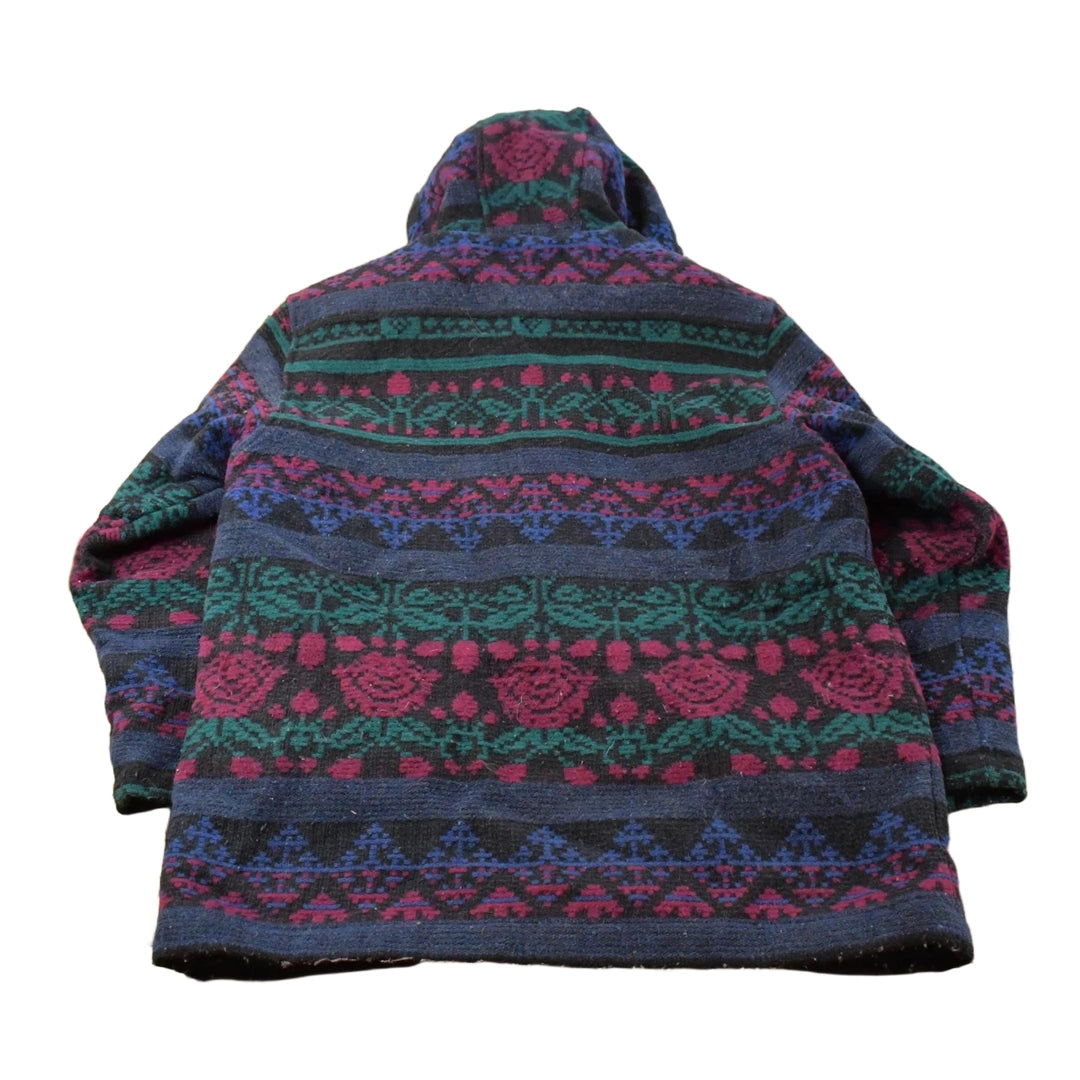 Vintage 1990s Woolrich Aztec Pattern Wool Jacket Women's M