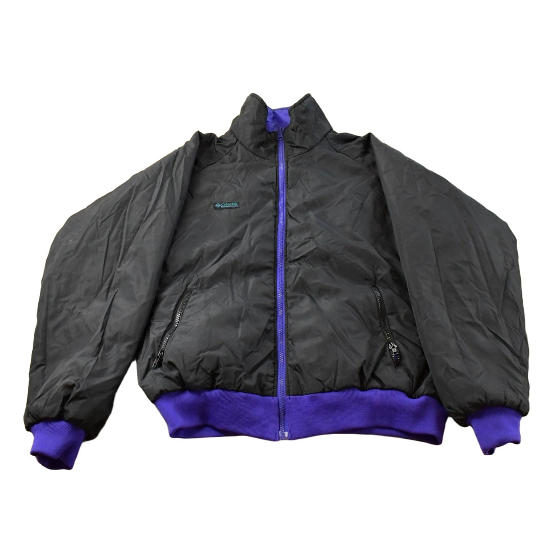 Vintage 1980s Columbia Sportswear Reversible Goose Down Puffer Jacket Men's L