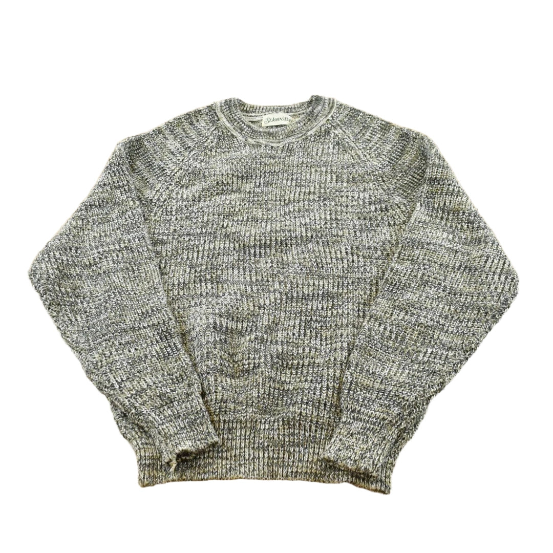 Vintage 1980s St John's Bay Abstract Acrylic Knit Crewneck Sweater Men's S