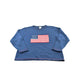 Vintage 1990s Parkhurst Cotton Acrylic Knit American Flag Sweater Men's L
