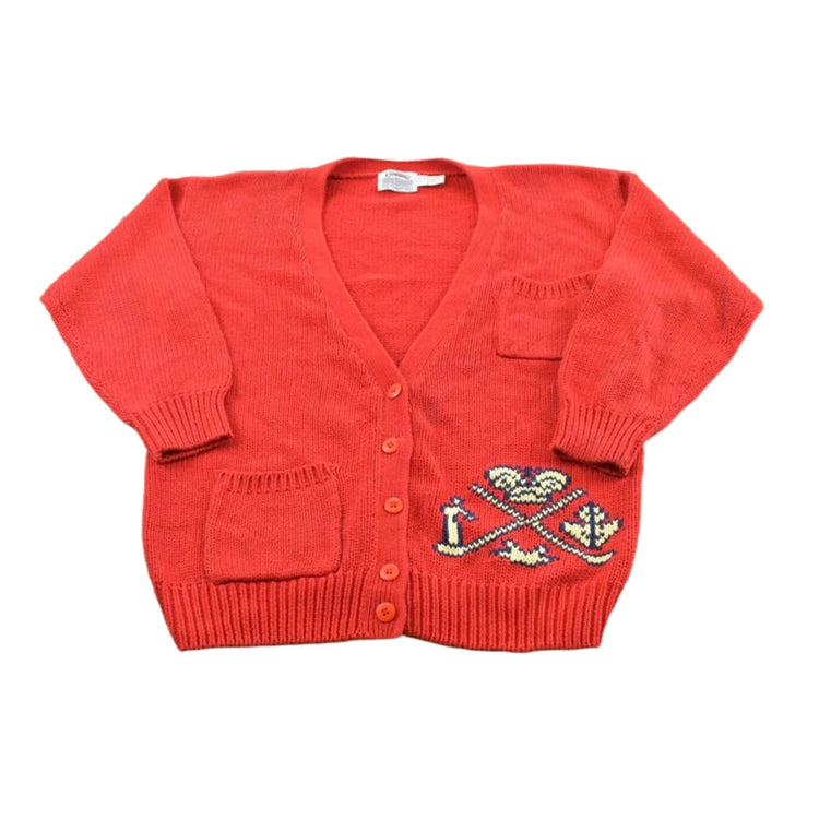 Vintage 1980s Cambridge Dry Goods Knit Cotton Cardigan Sweater Women's L