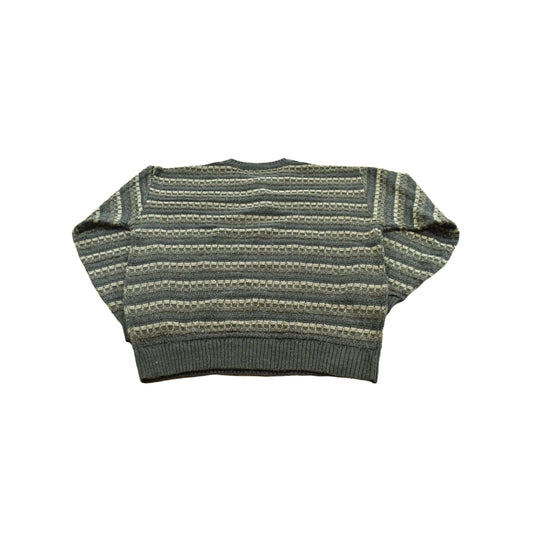 Vintage 1990s Munsingwear Acrylic Knit Henley Crewneck Sweater Mens XL
