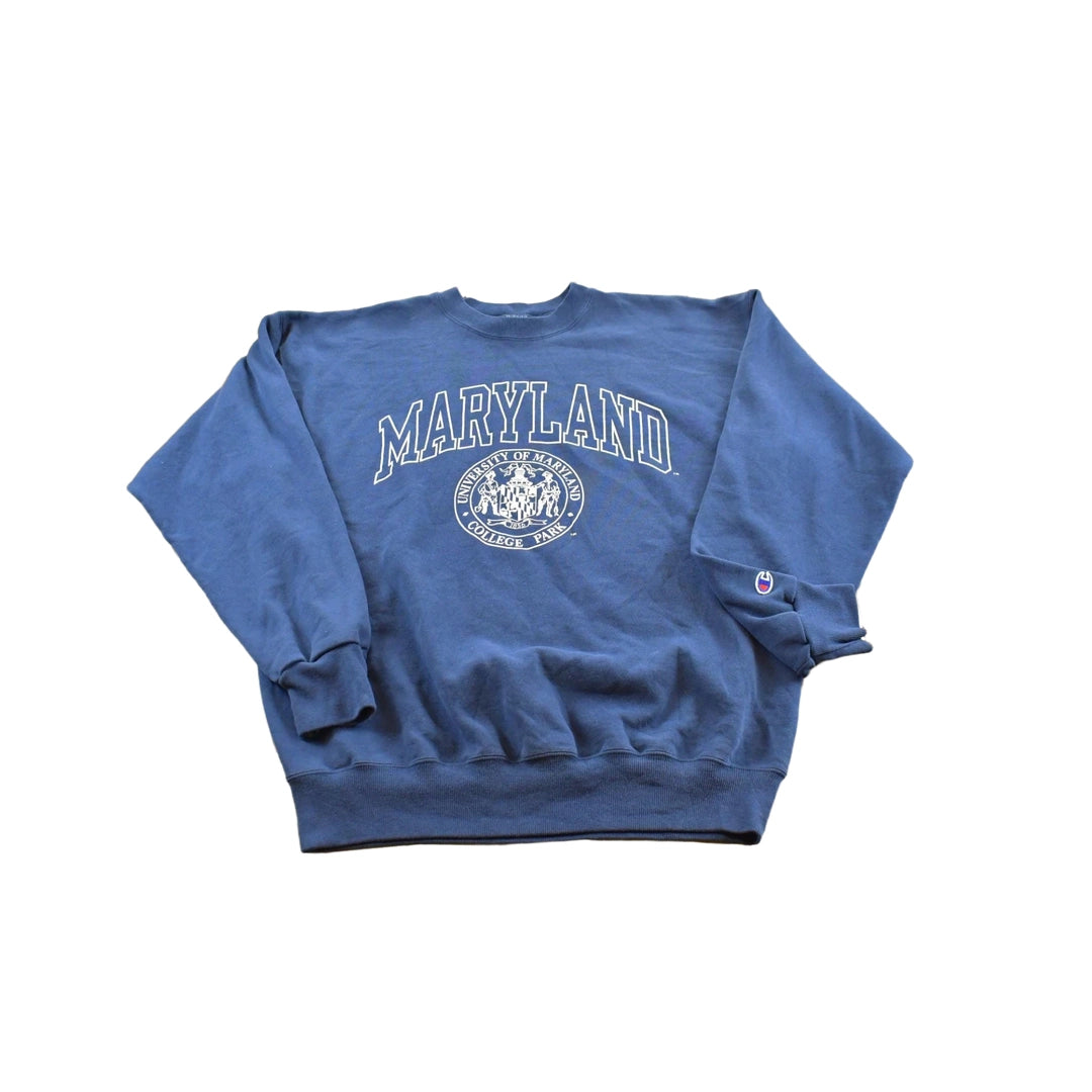 Vintage 1990s University Of Maryland Champion Sweatshirt Men's L